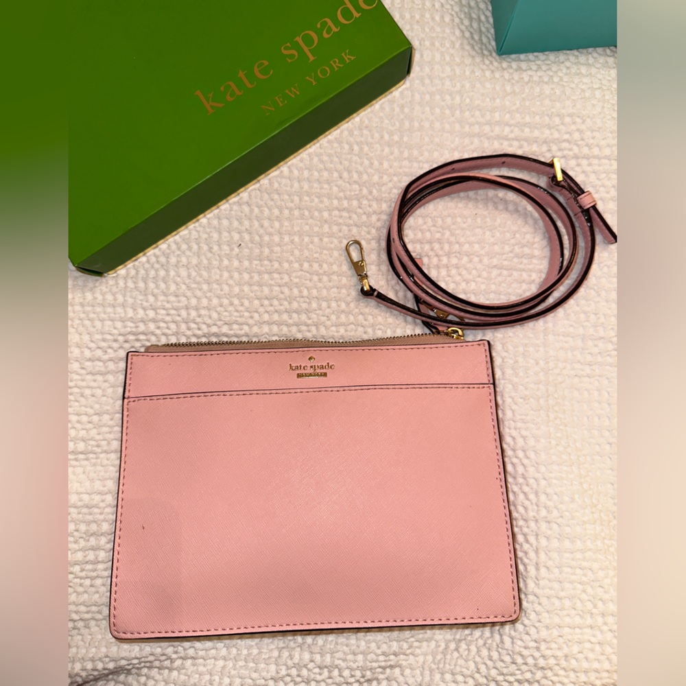 Pink Kate spade crossbody bag